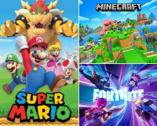 Gaming Recomendations cover photo collage