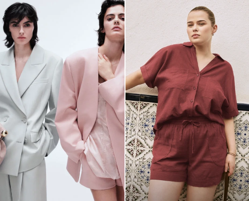 Clothes for men and women cover photo collage