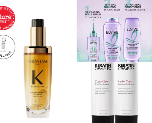 My fav hair beauty recs cover photo collage