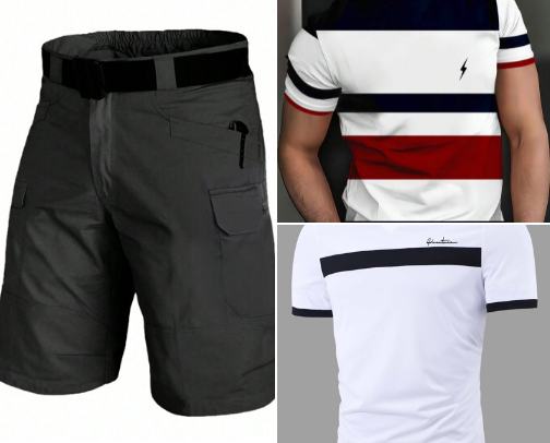 Clothes for men cover photo collage