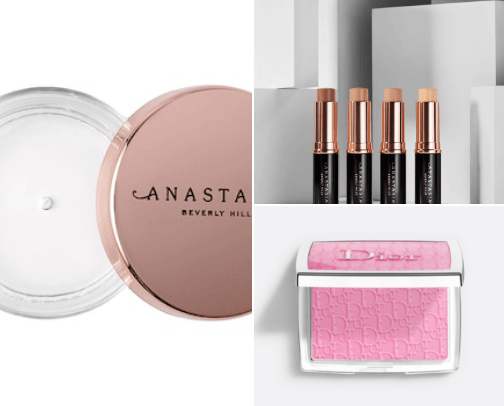 Makeup routine cover photo collage
