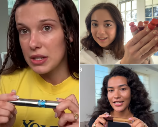 the beauty product THEY actually use ✨💄 cover photo collage