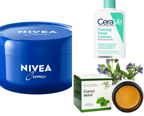 Skin care cover photo collage