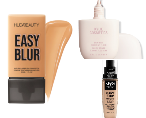 High-End vs Affordable Foundations (Same Finish 👀)🤍 cover photo collage