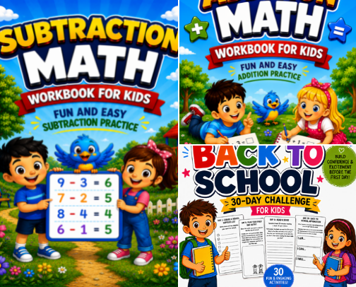 Kids Educational Materials cover photo collage