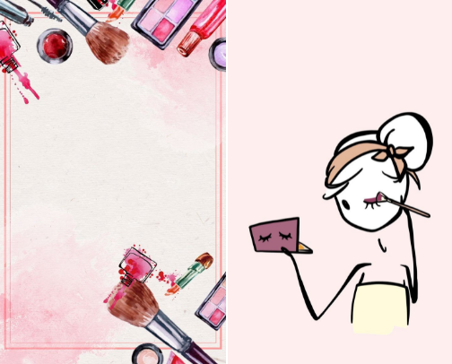 make up💄 cover photo collage