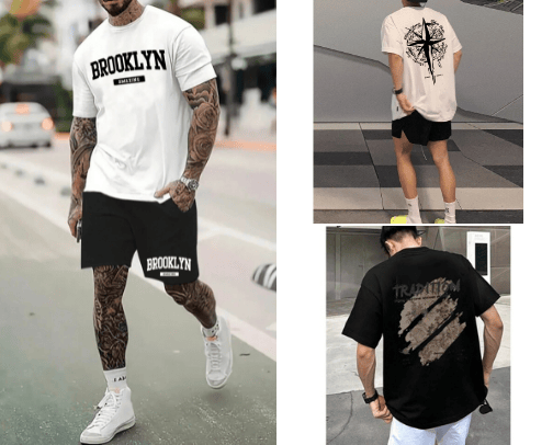 Pakaian pria cover photo collage