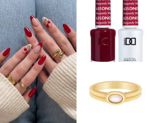 🍒♥️ heart cherry nails cover photo collage