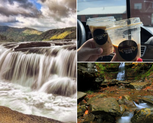 Places to go in WEST VIRGINIA💙💛 cover photo collage