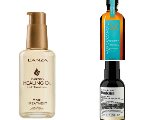 Hair oils cover photo collage
