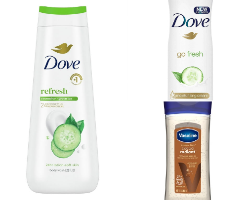 Bath time essentials 😇💕✨ cover photo collage