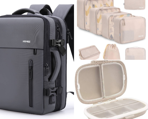 Travel Essentials for minimalist that likes organization :D cover photo collage