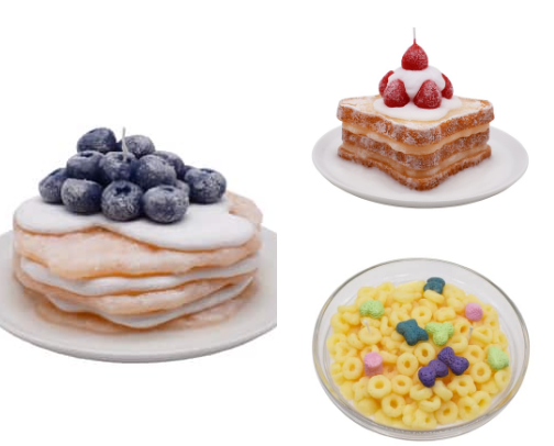 Hyper-Realistic Food Candles | Scented Novelty Decor cover photo collage