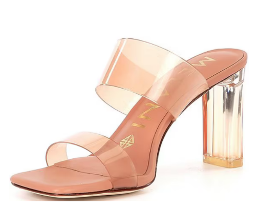 Antonio Melani real leather Clear comfy dress Sandal’s cover photo collage