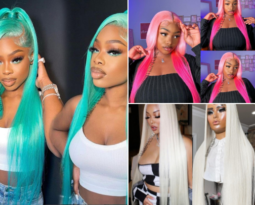 (synthetica$:) hair that actually eats every time! cover photo collage