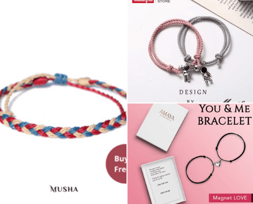 Rekomendasi Bracelet Unisex Keren dan Modis Harga dibawah 50ribu cover photo collage