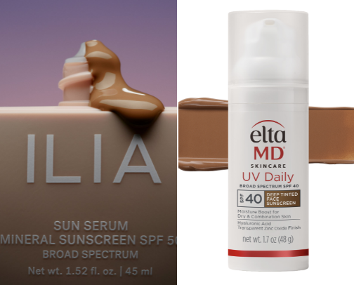 No white cast sunscreen cover photo collage