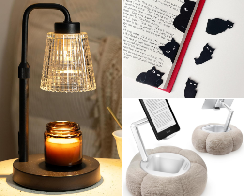 Cozy book vibes cover photo collage