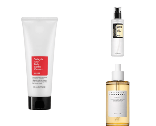 skincare for oily acne prone✨ cover photo collage