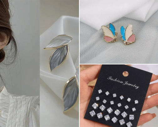 Beautiful jewelry for beautiful women cover photo collage