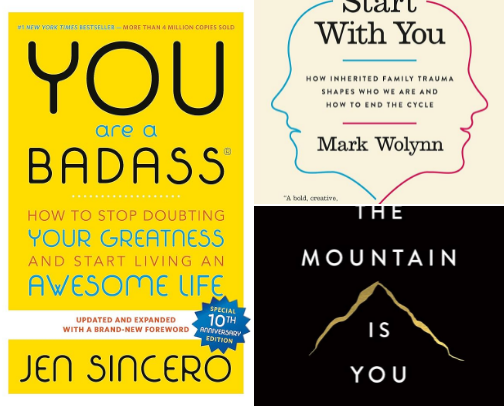 Mental Glow Up Books cover photo collage