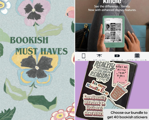 Bookish must haves cover photo collage
