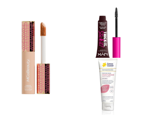 Lazy Day Skincare and Makeup cover photo collage