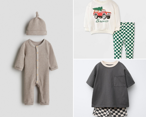 Baby clothes cover photo collage