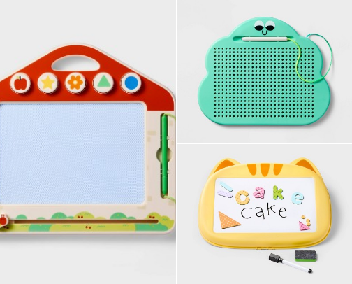 Toddlers educational toys cover photo collage