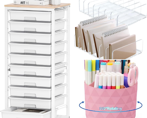 Craft/Art Organization and Storage Ideas cover photo collage