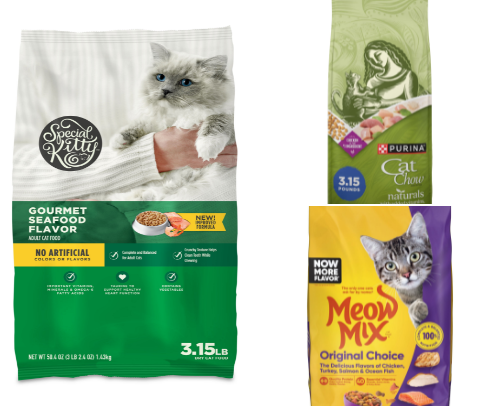 Walmart pet food for CATS is quality, the items are healthy and brand new cover photo collage