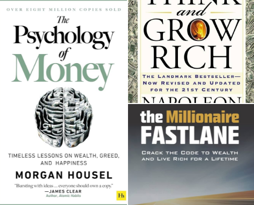 Wealth Building Books Worth Reading cover photo collage