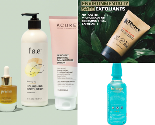 Beauty and personal care cover photo collage