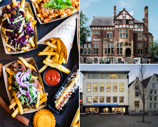 A veggie, book lovers guide to Amsterdam! cover photo collage