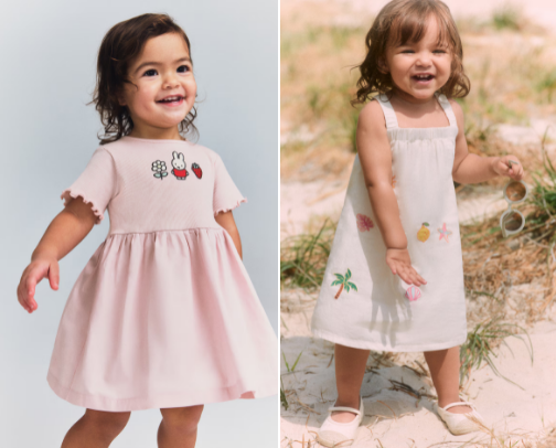 Baby dresses cover photo collage