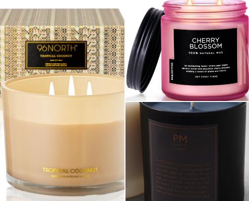Luxury Scented Candles cover photo collage