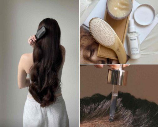 🌱Postpartum Hair SOS | Regrowth & Care cover photo collage