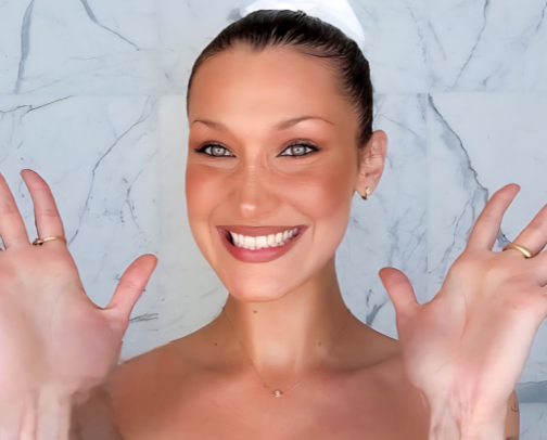 Bella Hadid's Skincare & Makeup Secrets You Need to Know cover photo collage
