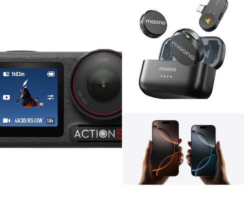 Content creator must haves cover photo collage