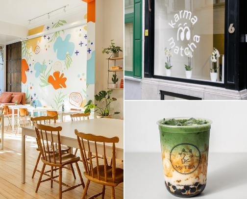 MATCHA SPOTS 🍵😋 cover photo collage