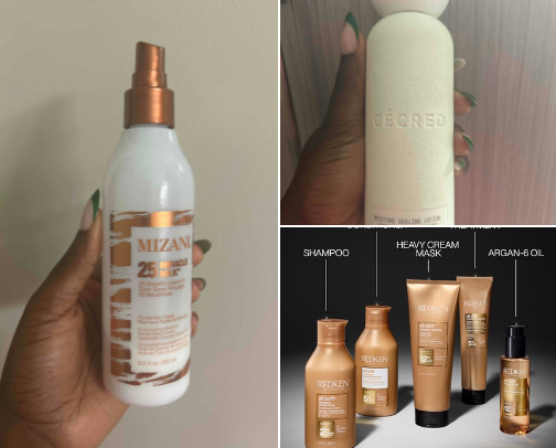 Hair growth journey cover photo collage