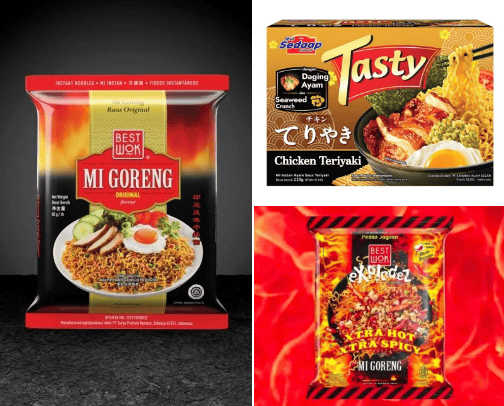 Indonesian Instant Noodles cover photo collage