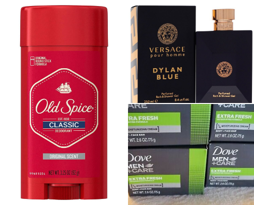 Mens health & beauty cover photo collage