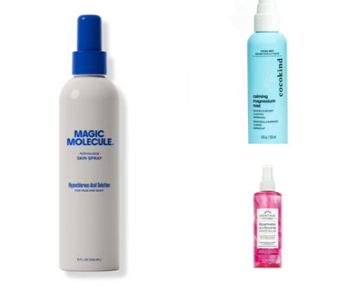 Top 3 facial mists cover photo collage