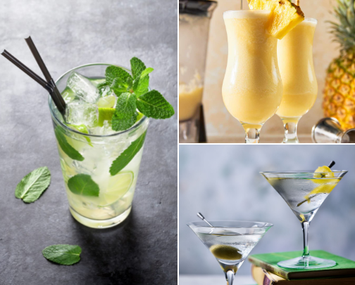 Summer drinks cover photo collage