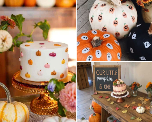 1st Birthday Theme- Our little pumpkin is one 🎃 cover photo collage