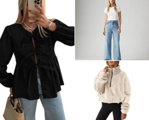 Woman’s cute everyday casual wear 🖤 cover photo collage