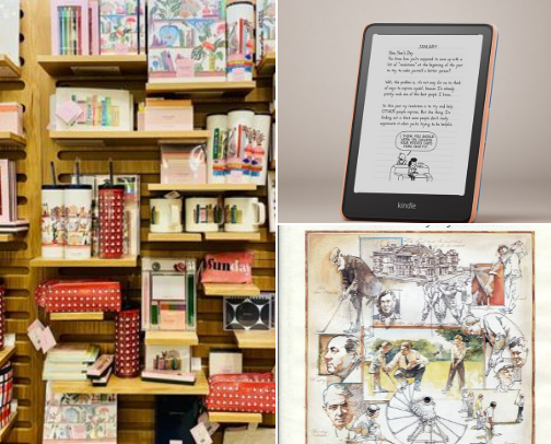 I am not a big reader, but when I am, these are my favorite books and book sellers. cover photo collage