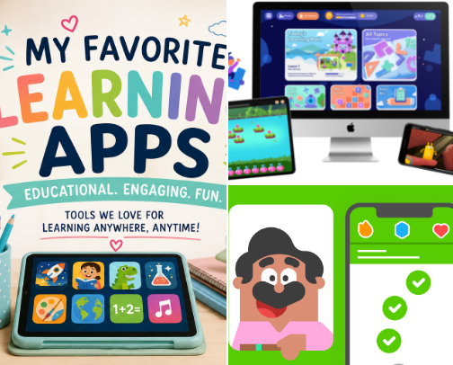 My Favorite Apps for Homeschooling cover photo collage