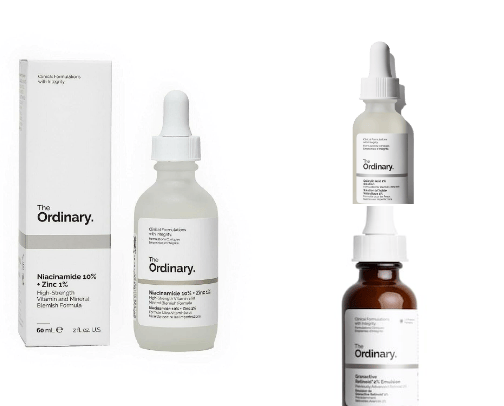 Skincare products cover photo collage